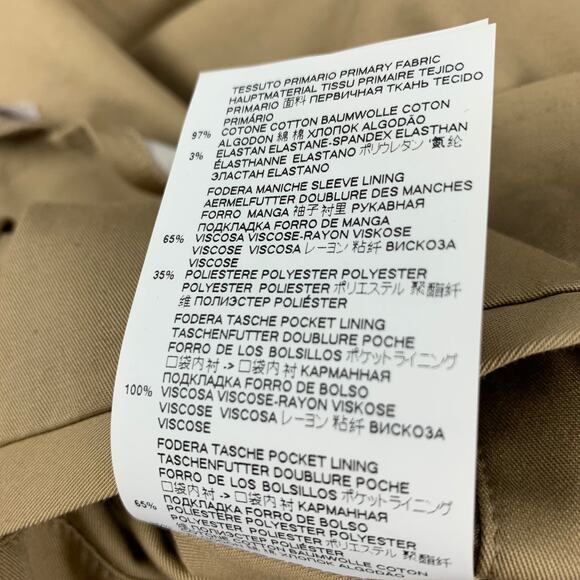 DSQUARED2 Size 38 Khaki Cotton Notch Lapel Sport Coat - Picture 6 of 7